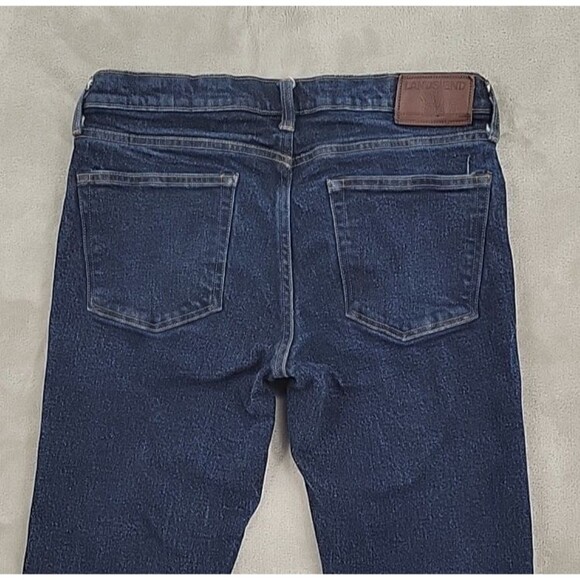 Lands' End Mens Jeans Square Rigger Size 32x29 Straight Leg Dark Blue Denim - Picture 4 of 12